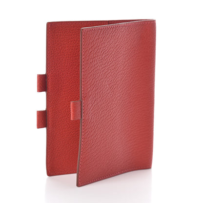 Hermes Chevre Mysore Vision Agenda Cover PM Rouge Casaque 3 of 6