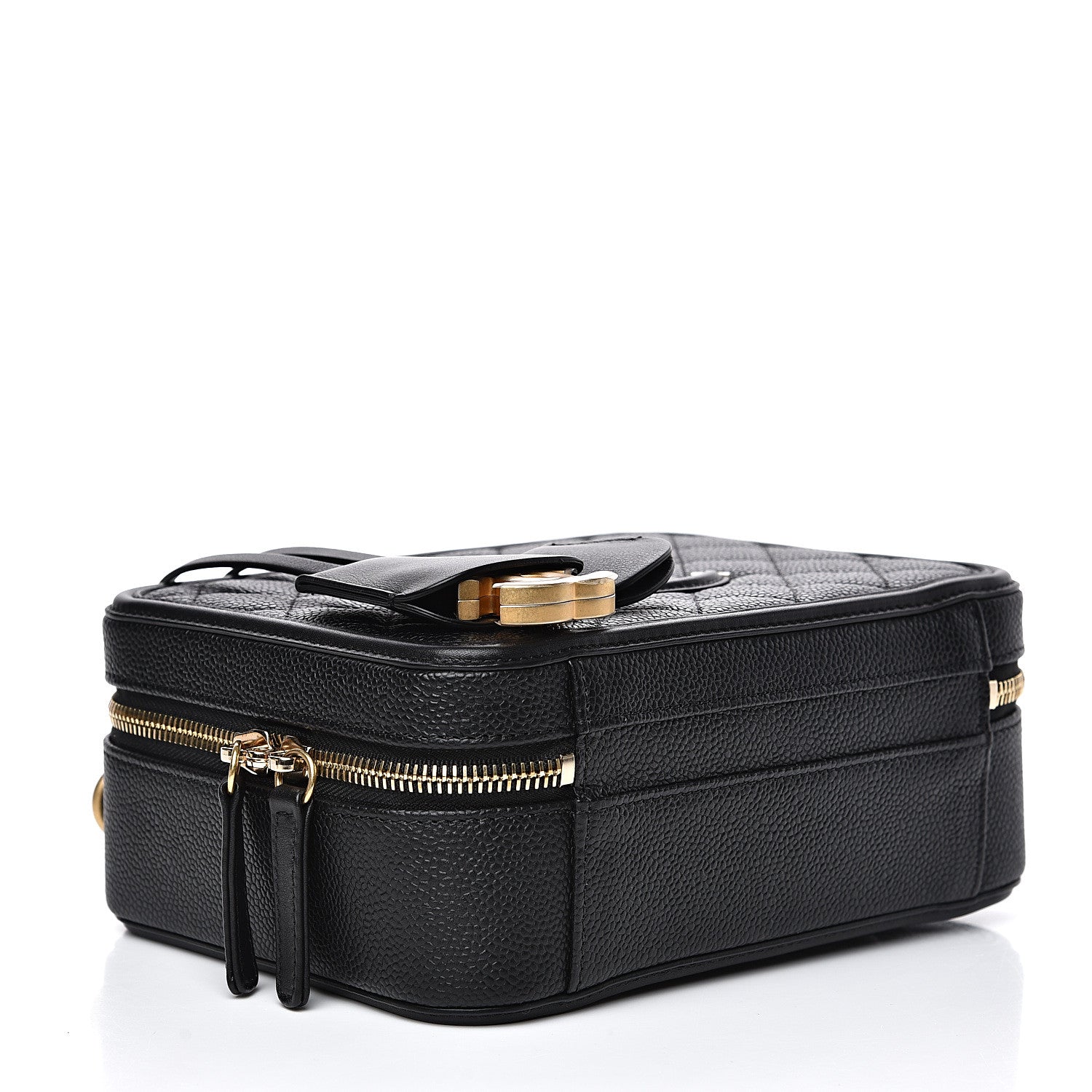 Chanel Caviar Quilted Medium CC Filigree Vanity Case Black 3 of 10
