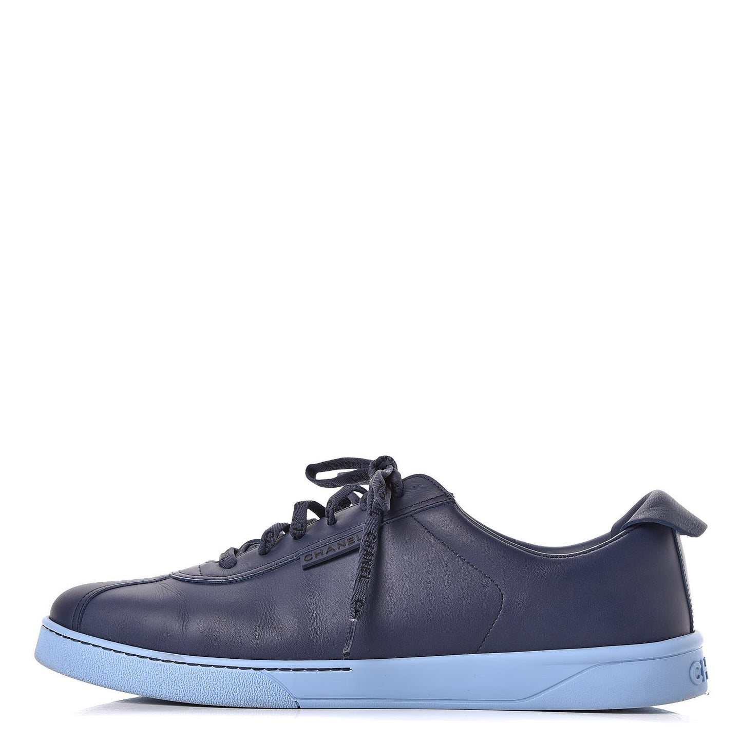 Calfskin Mens Sneakers 46 Navy