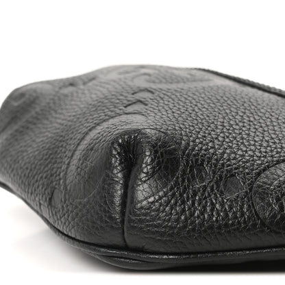 Gucci Piuma Calfskin Jumbo GG Embossed Small Belt Bag Black 10 of 10