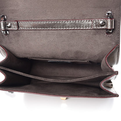 Fendi Vitello Catalan Mirror Scalloped Multi Studded Small Kan I Shoulder Bag Bronze 6 of 8