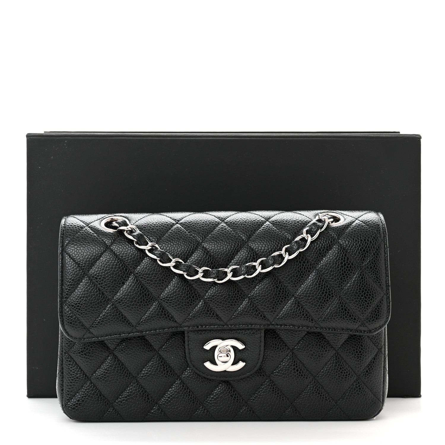 Chanel Caviar Quilted Small Double Flap Black 11 of 11