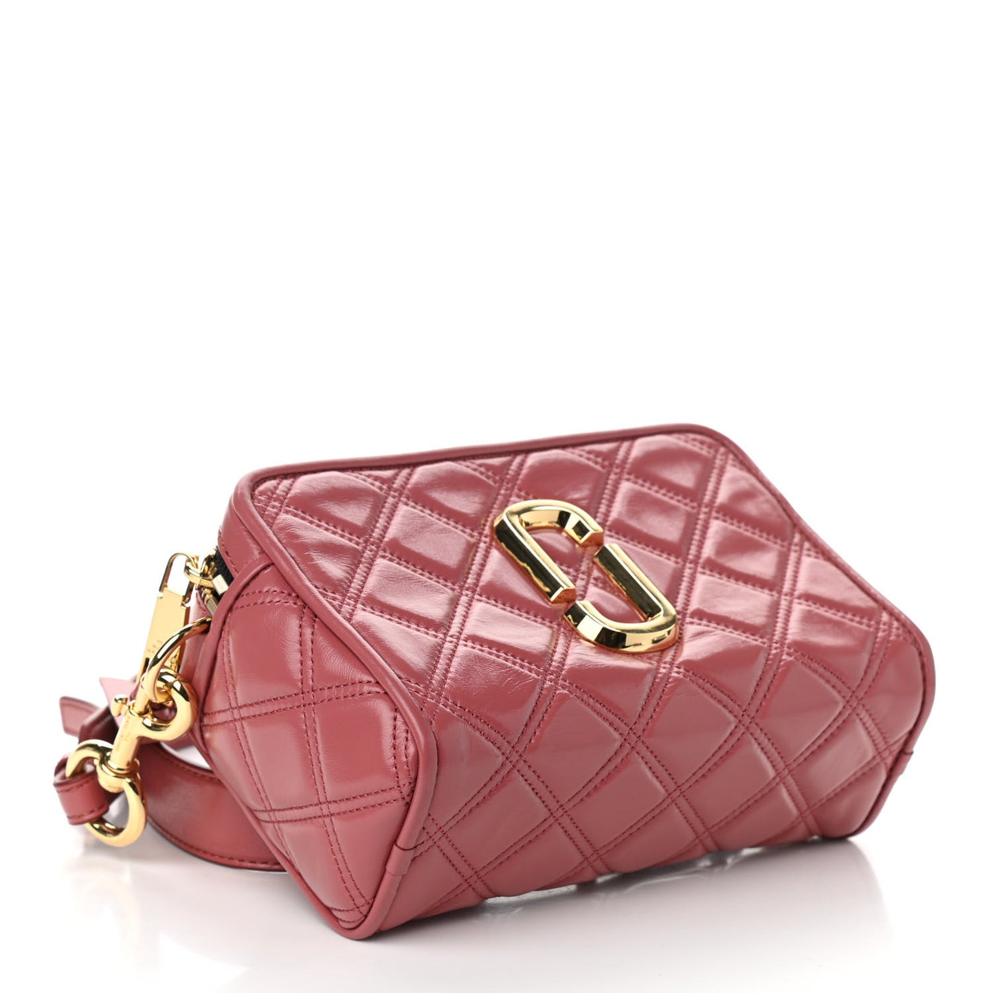 Calfskin Quilted The Softshot 21 Bag Santa Fe Red