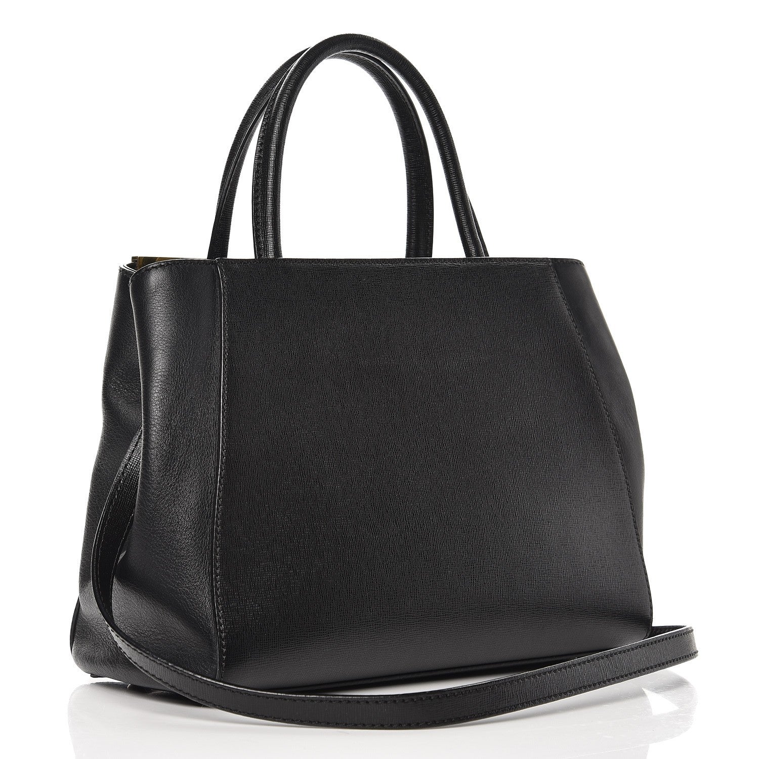 Fendi Vitello Elite Petite 2Jours Tote Black 3 of 8