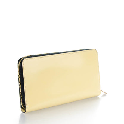 Celine Spazzolato Calfskin Large Zip Around Multifunction Wallet Yellow 3 of 8