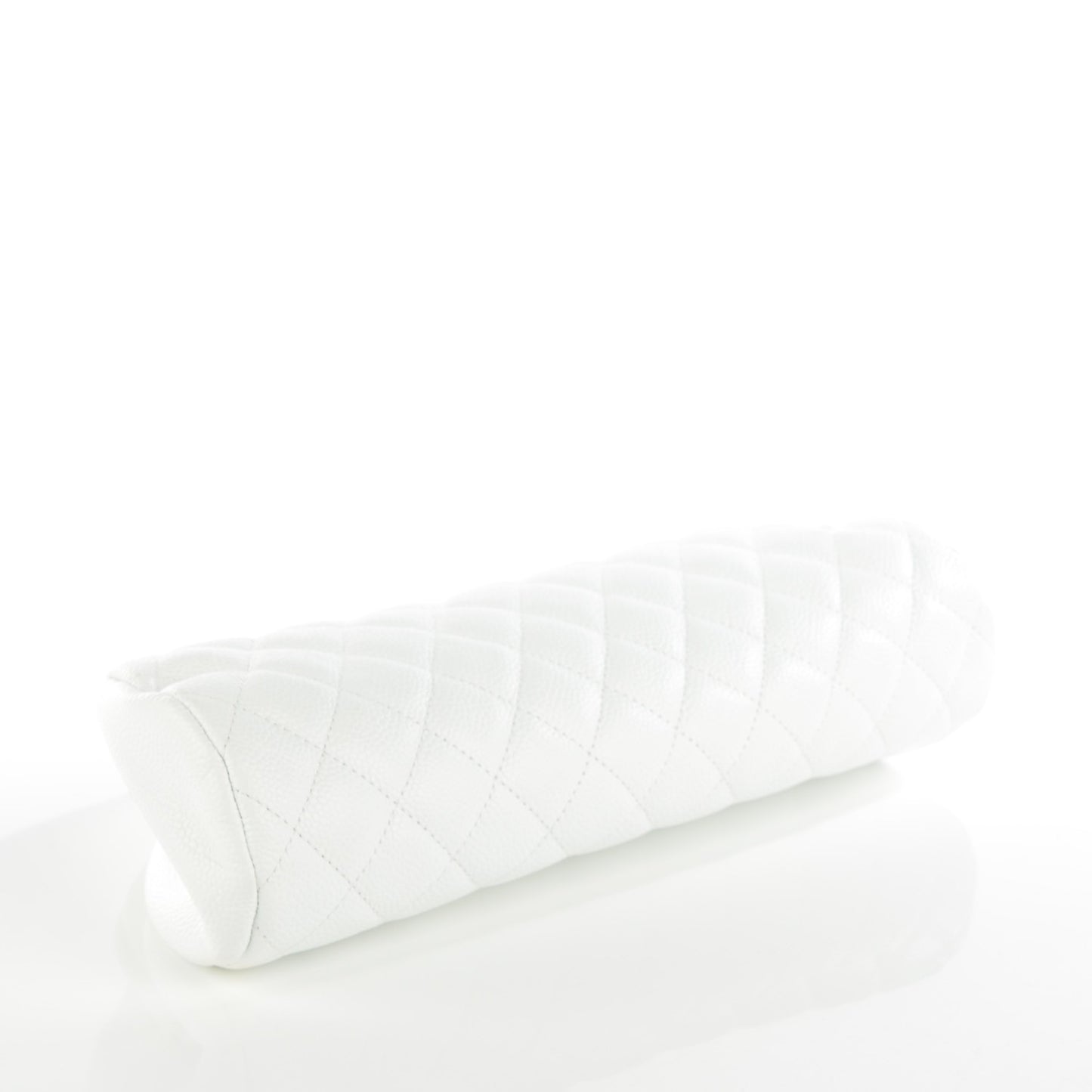 Caviar Quilted Timeless Clutch White