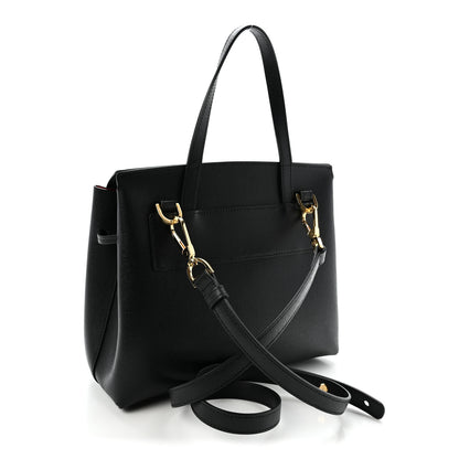 Mansur Gavriel Saffiano Mini Lady Bag Black Flamma 3 of 10