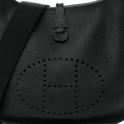 Hermes Taurillon Clemence Evelyne III PM Black 8 of 13