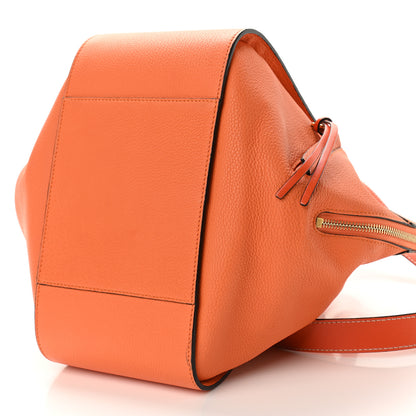 Loewe Grained Calfskin Small Hammock Shoulder Bag Apricot Orange 10 of 12