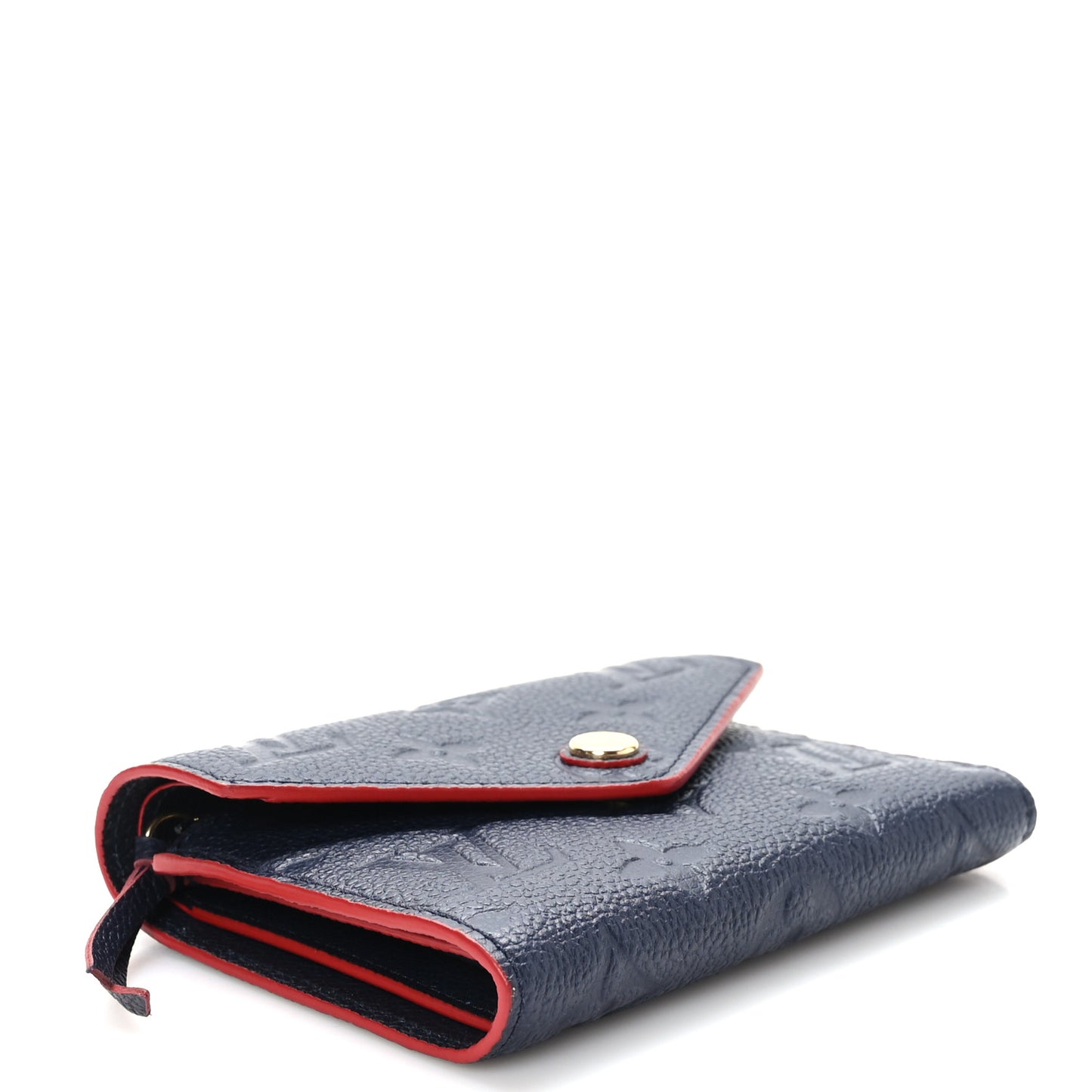 Empreinte Victorine Wallet Marine Rouge