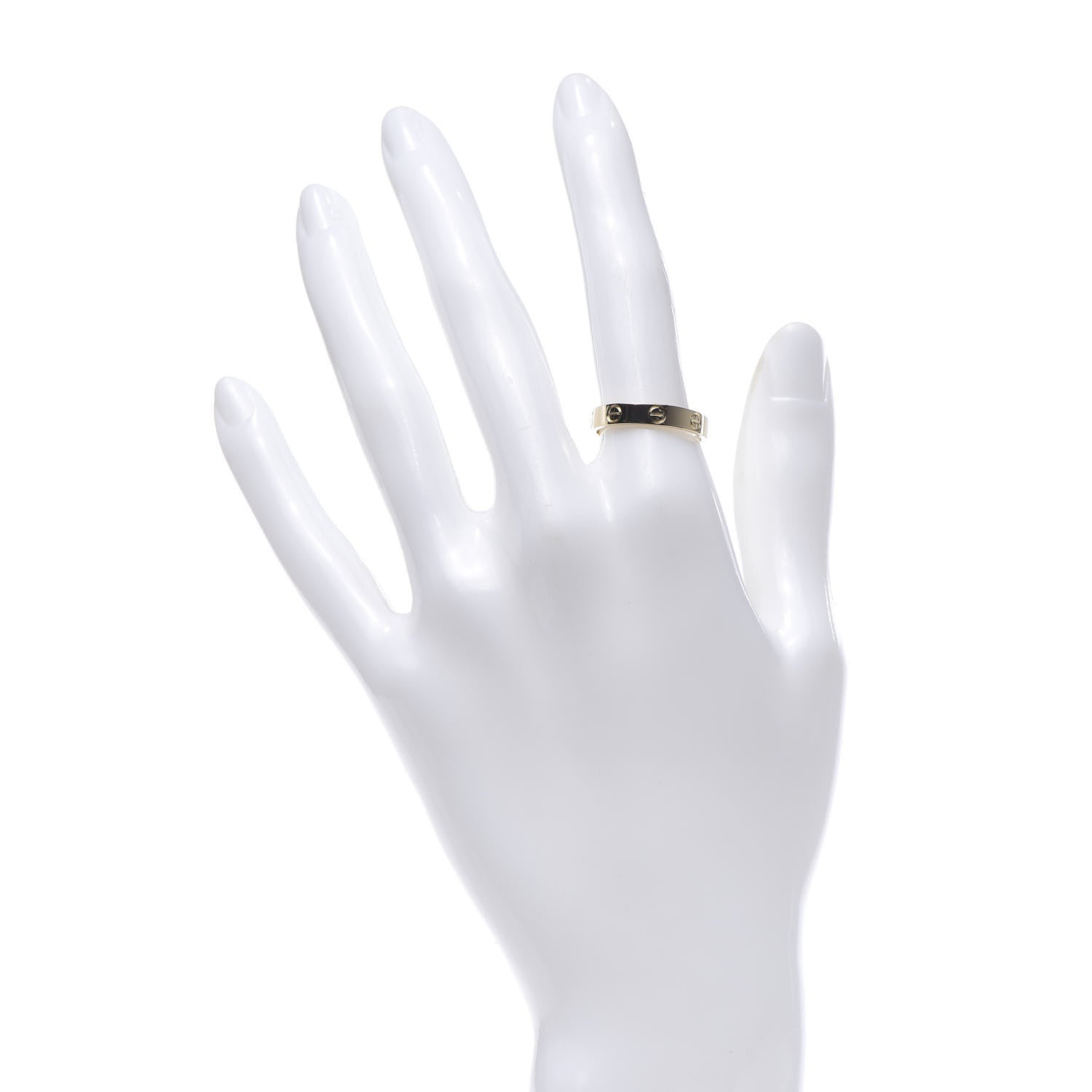Cartier 18K Yellow Gold 3.5mm LOVE Wedding Band Ring 53 6.5 2 of 4