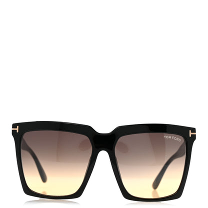 Tom Ford Acetate Sabrina-02 Square Sunglasses TF764 Black 2 of 9