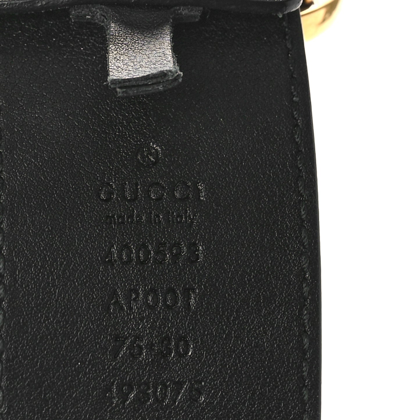Calfskin Double G 40mm Belt 75 30 Black