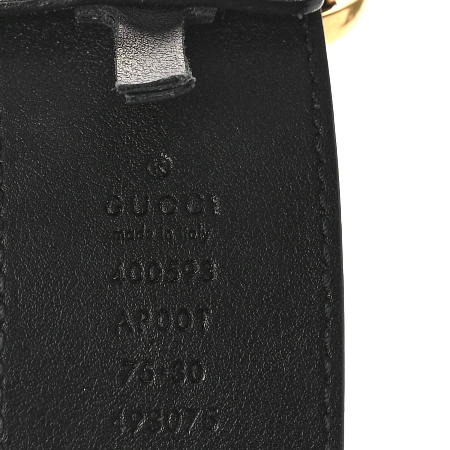 Gucci Calfskin Double G 40mm Belt 75 30 Black 3 of 5
