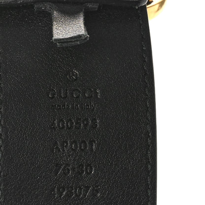 Gucci Calfskin Double G 40mm Belt 75 30 Black 3 of 5