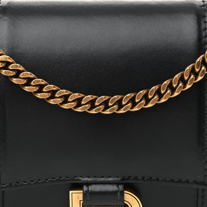 Balenciaga Shiny Box Calfskin Hourglass Chain Bag Black 7 of 11