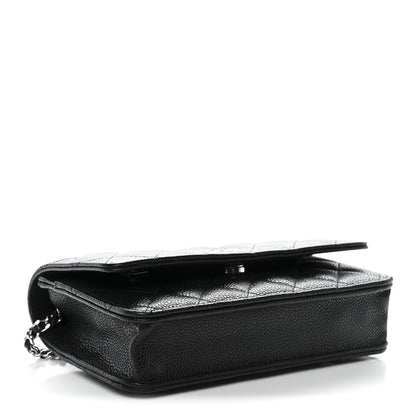 Chanel Caviar Quilted Wallet on Chain WOC Black 4 of 12