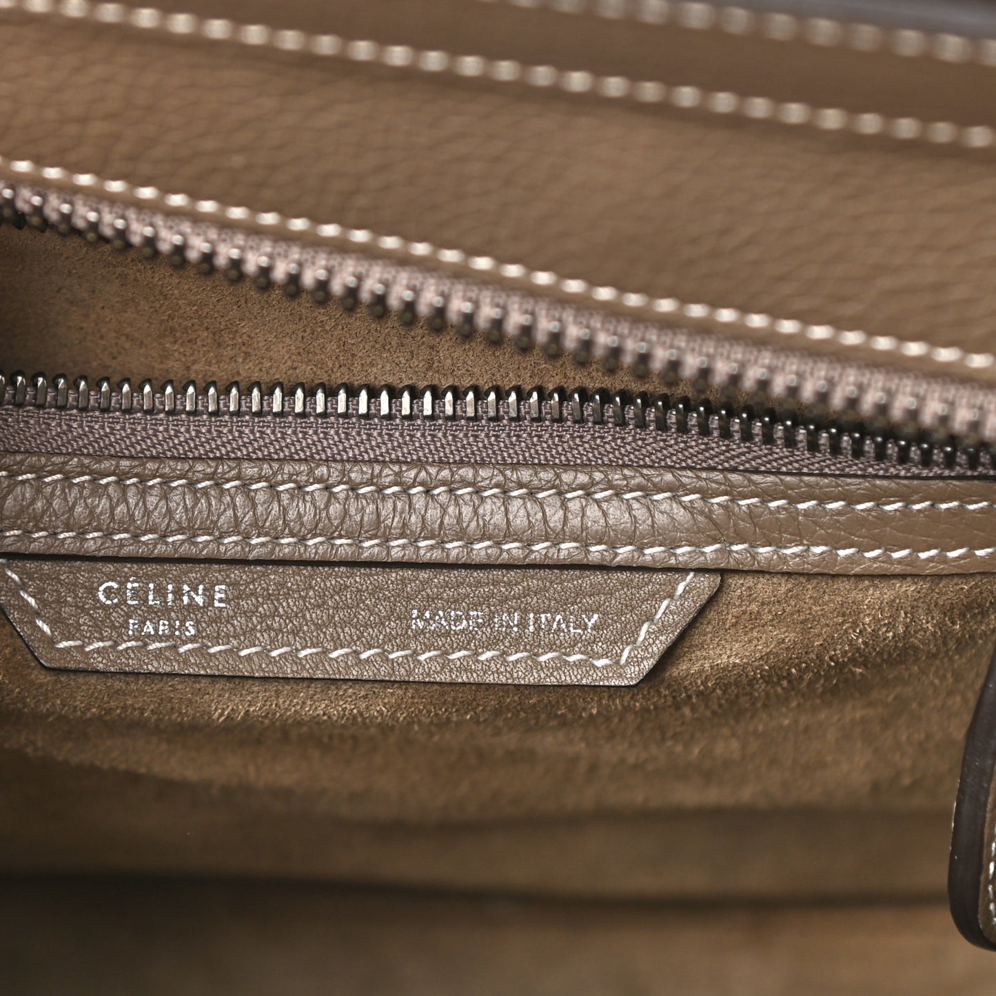 Drummed Calfskin Micro Luggage Souris