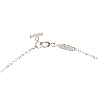 Tiffany 18K White Gold Small T Smile Pendant Necklace 5 of 6
