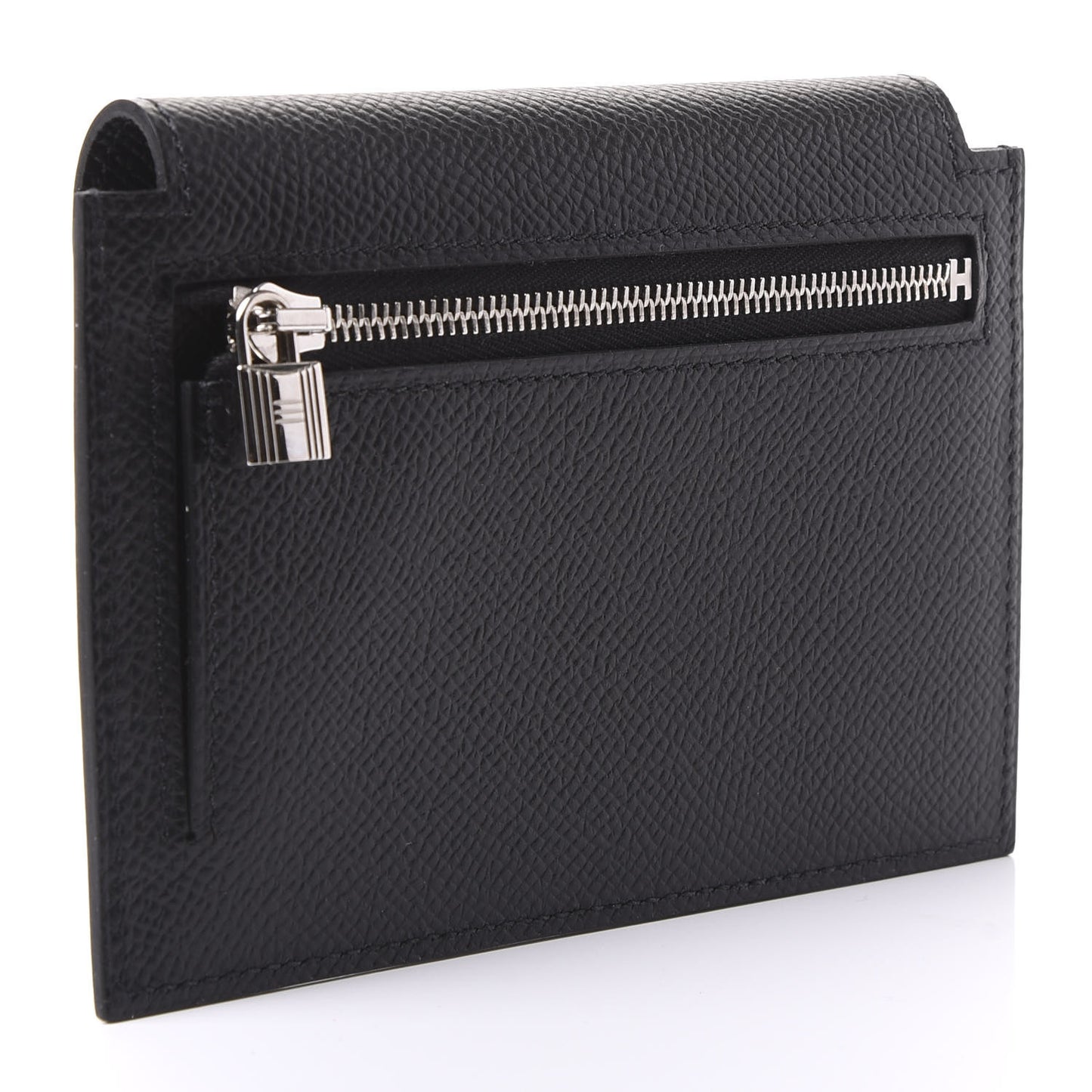 Epsom Kelly Pocket Compact Wallet Black