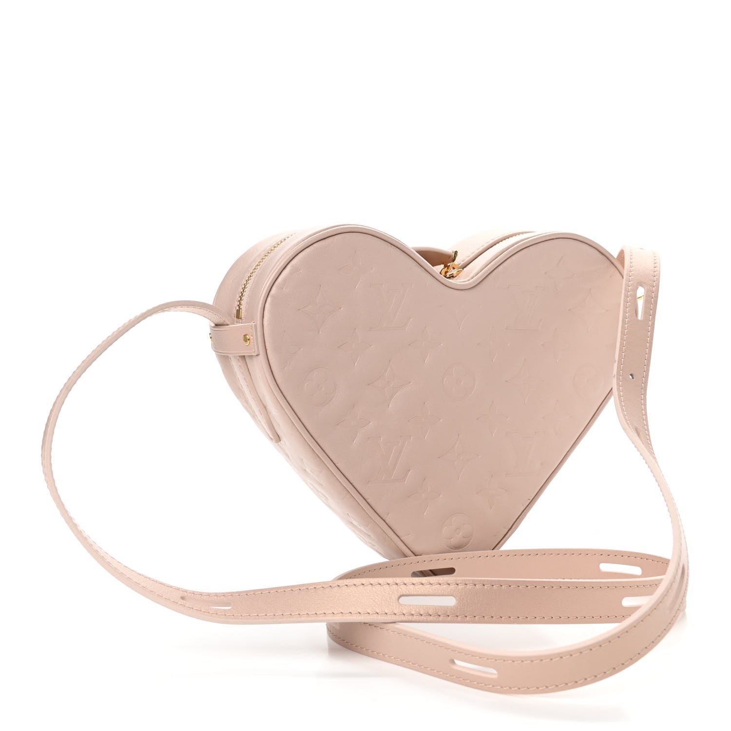 Louis Vuitton Lambskin Embossed Monogram Fall In Love Sac Coeur Light Pink 2 of 9
