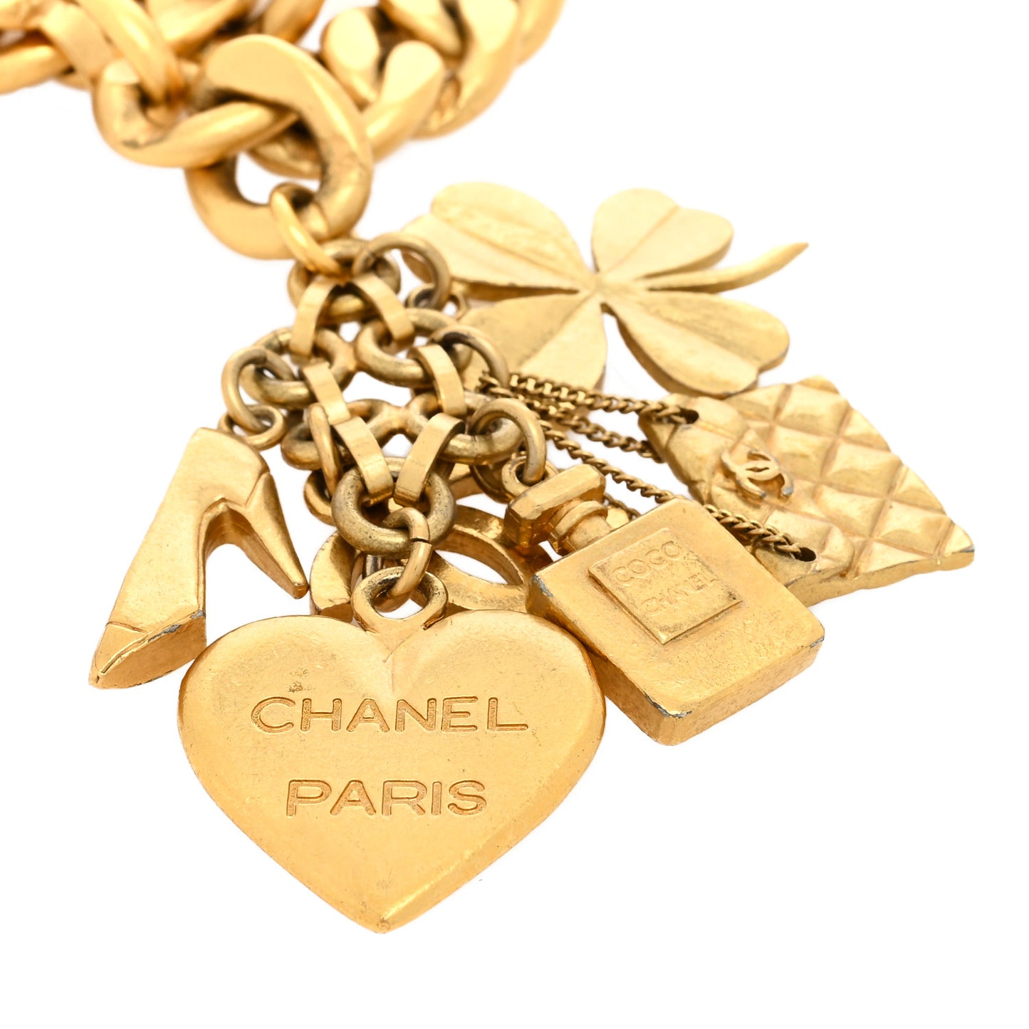 Chain Iconic Charm Belt Gold