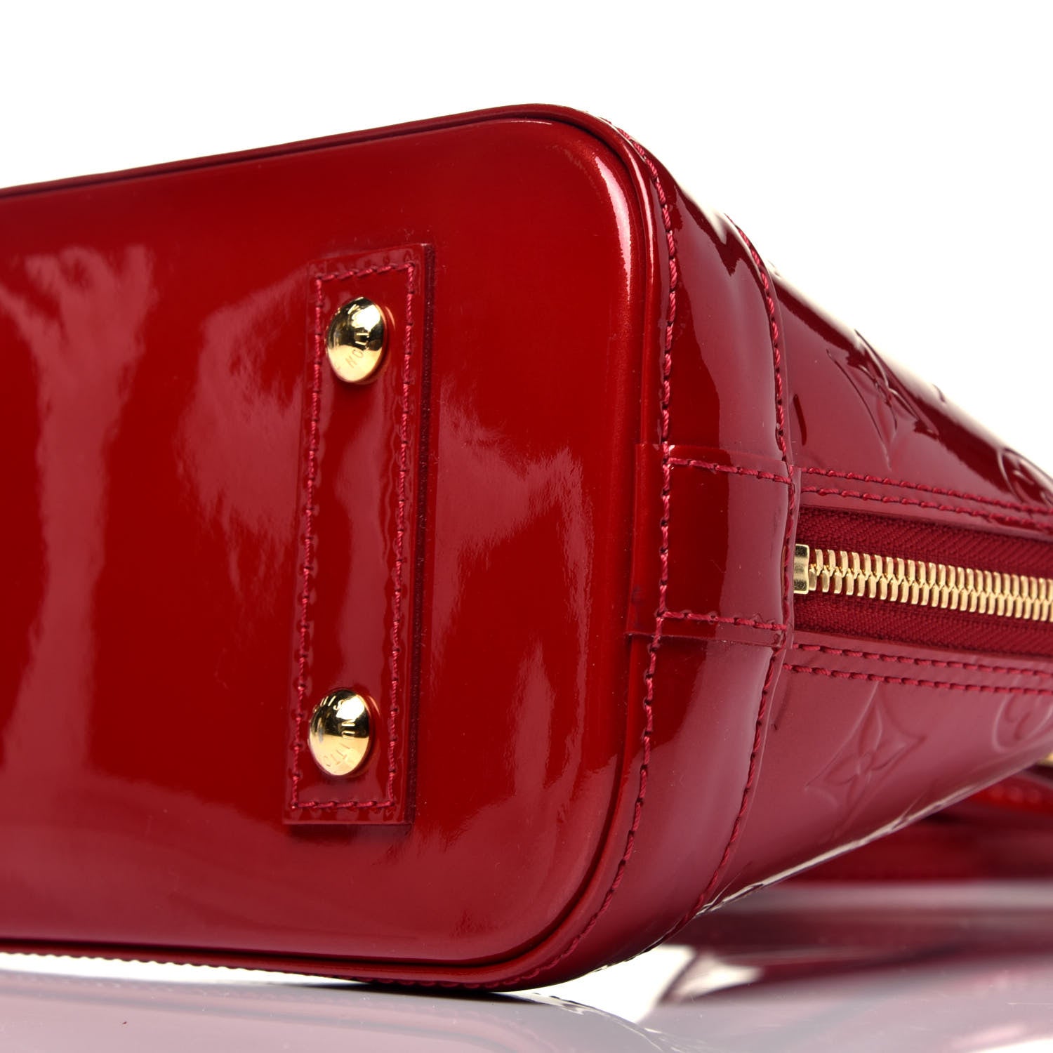 Louis Vuitton Vernis Alma BB Pomme D'Amour 9 of 9