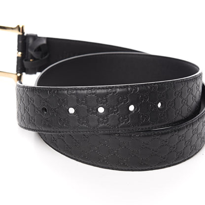 Gucci Soft Microguccissima Margaux Calfskin Belt 90 36 Black 5 of 6