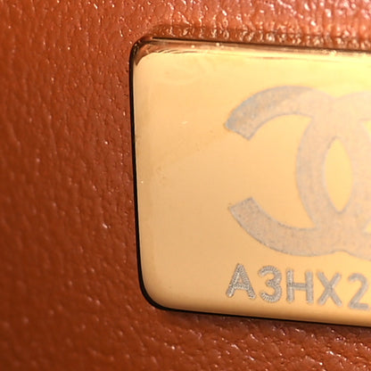 Chanel Caviar Quilted Small Double Flap Light Brown 7 of 10