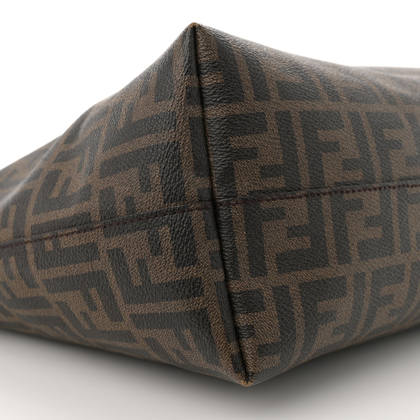Zucca Spalmati Medium Roll Tote Tobacco Pavone