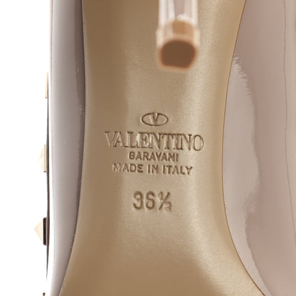 Valentino Garavani Patent Rockstud 100mm Pumps 36.5 Poudre 6 of 9