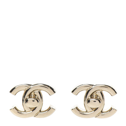 Chanel Metal CC Turnlock Earrings Gold 1 of 5