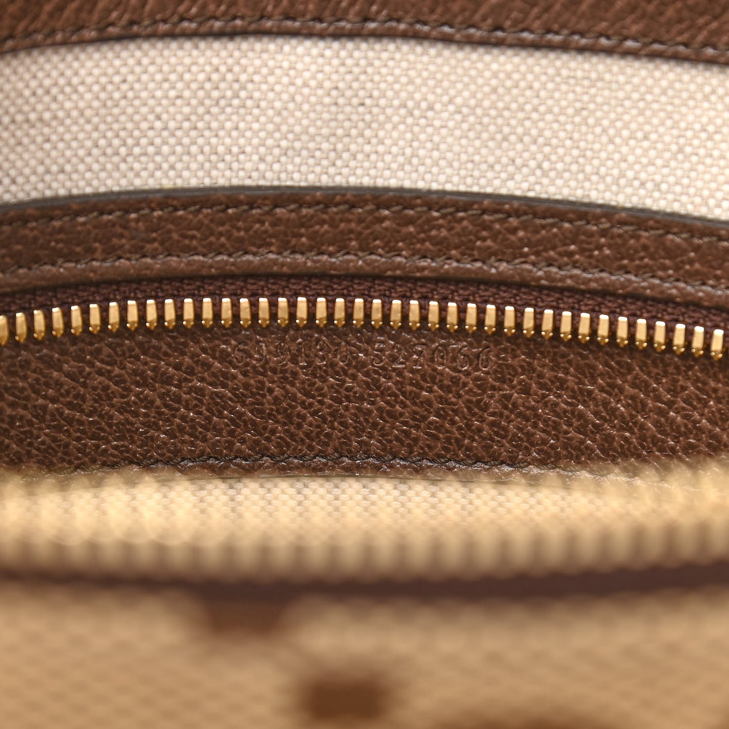 Monogram Jumbo GG Textured Dollar Calfskin Web Wristlet Messenger Bag Camel Ebony New Acero
