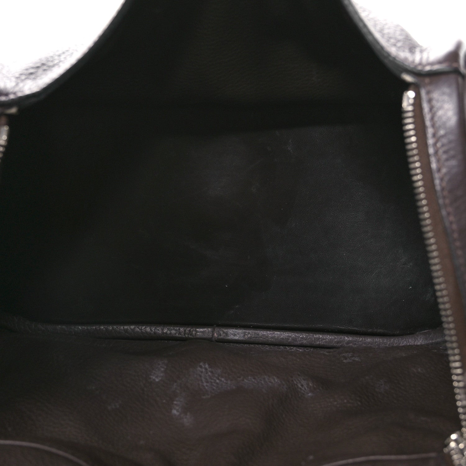 Hermes Taurillon Clemence Lindy 30 Chocolate 5 of 12