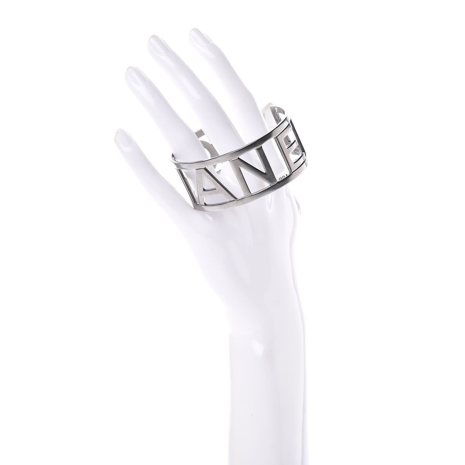 Chanel Ruthenium Logo Cuff 2 of 4