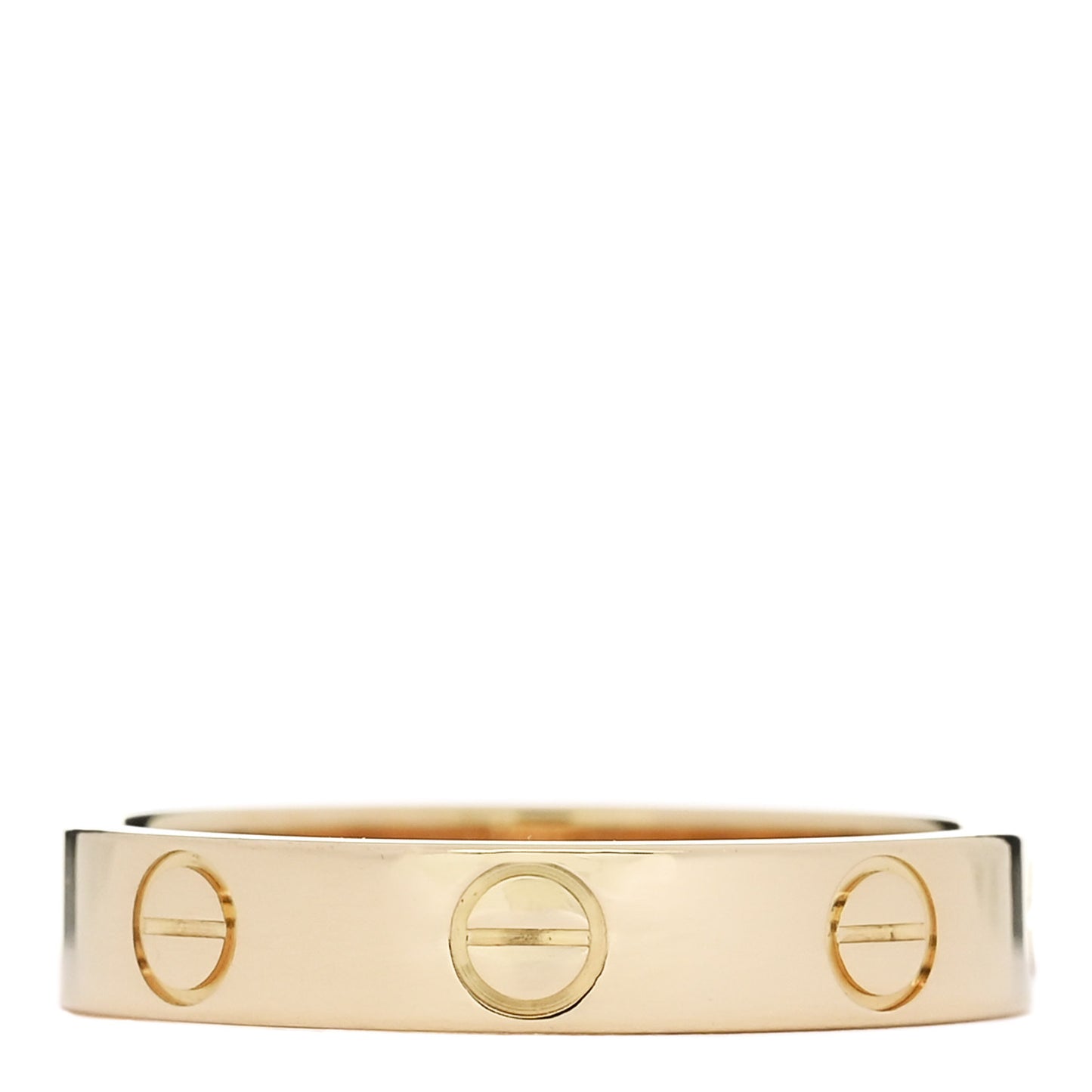18K Yellow Gold 3.5mm LOVE Wedding Band Ring 51 5.75
