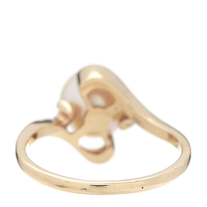 Mikimoto 14K Yellow Gold Akoya Pearl 8mm Ring 53 6.25 4 of 5