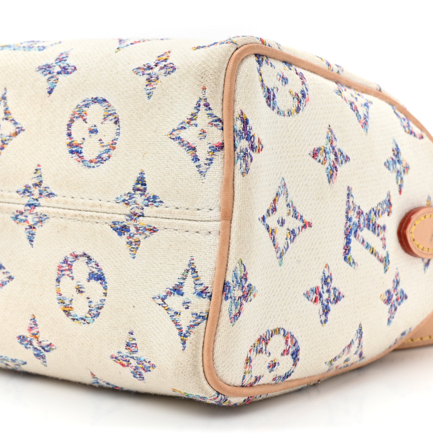 Louis Vuitton Monogram Jacquard Fabric Speedy Bandouliere 20 Multicolor Beige 7 of 18