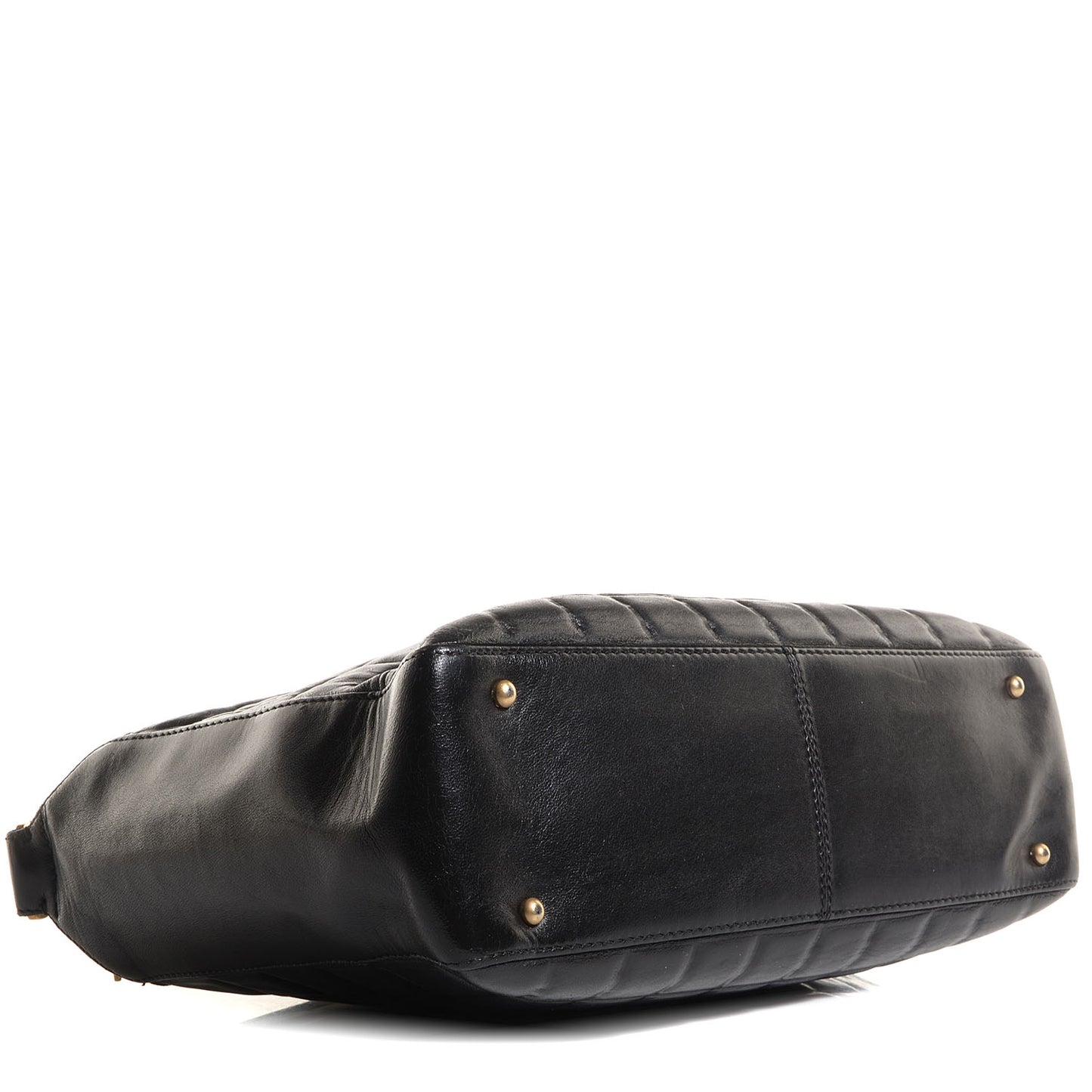 Lambskin Quilted Medium Chocolate Bar Shoulder Bag Black