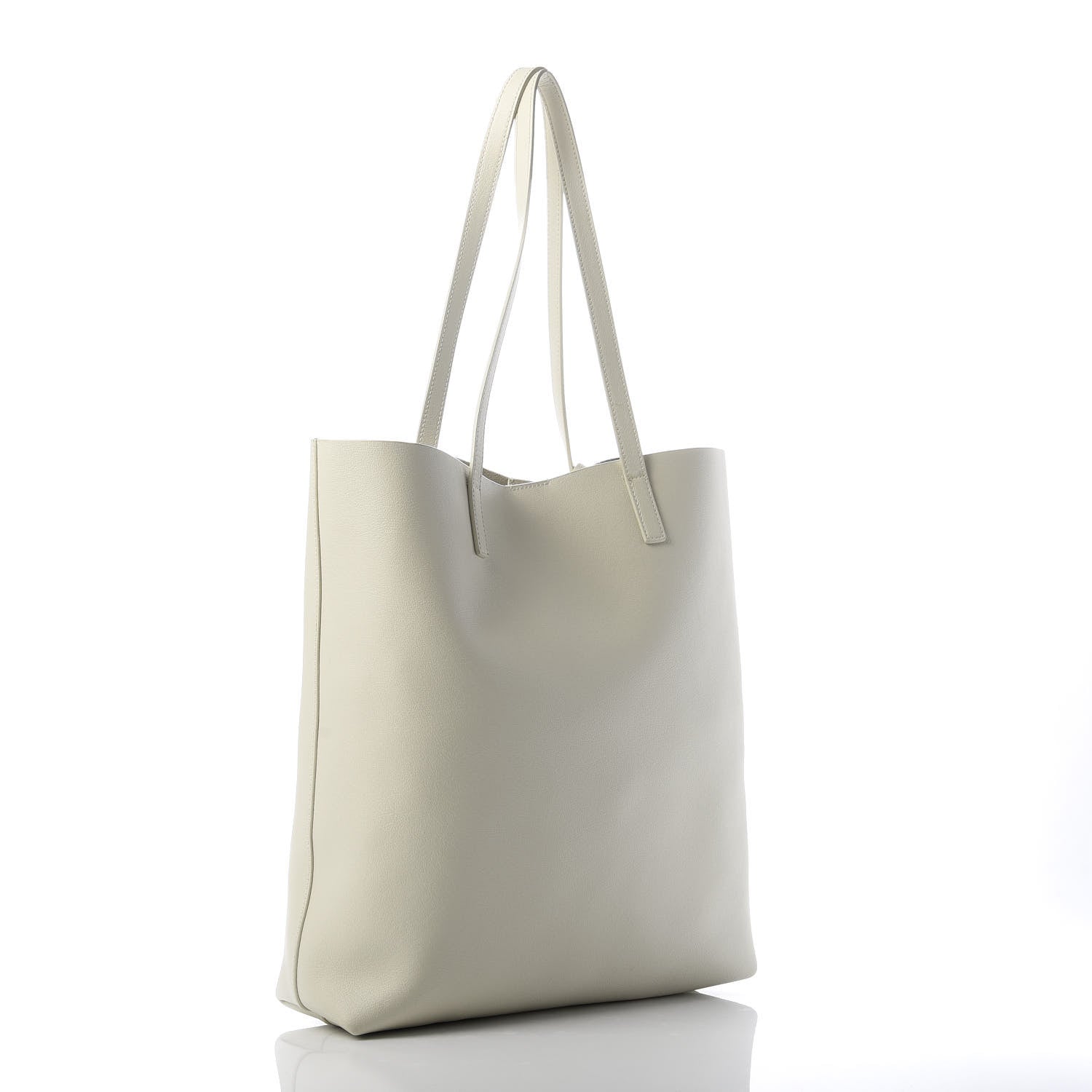 Saint Laurent Calfskin Medium Shopping Tote Porcellana 3 of 13