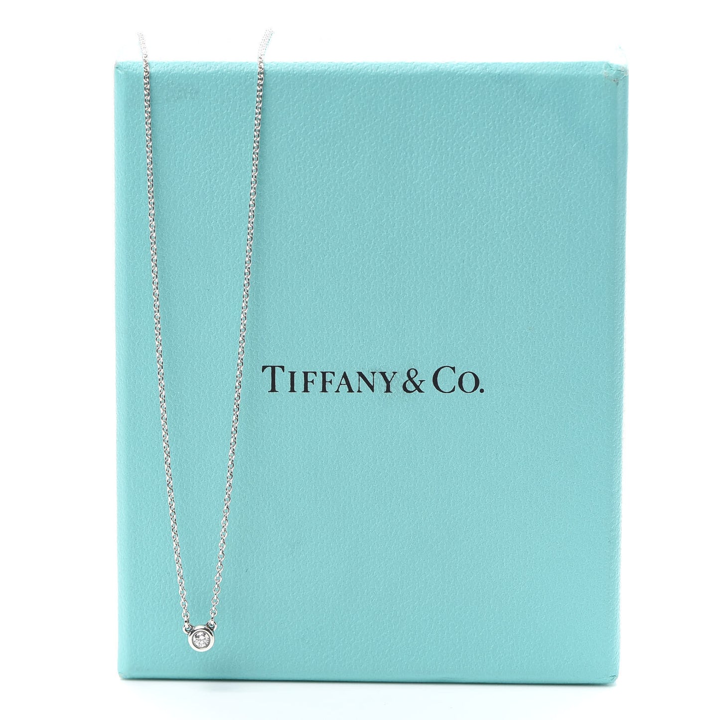 Sterling Silver Diamond .05ct Elsa Peretti Diamonds by the Yard Pendant Necklace