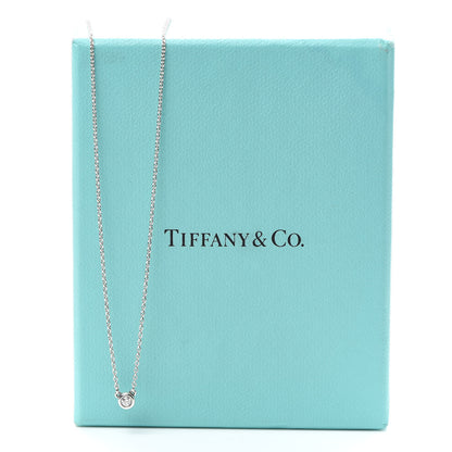 Tiffany Sterling Silver Diamond .05ct Elsa Peretti Diamonds by the Yard Pendant Necklace 7 of 7