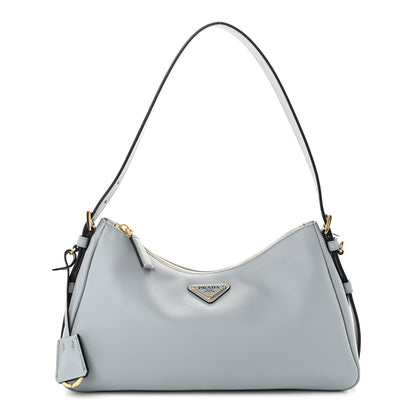 Prada Soft Calfskin Medium Aimee Shoulder Bag Opaline 1 of 10