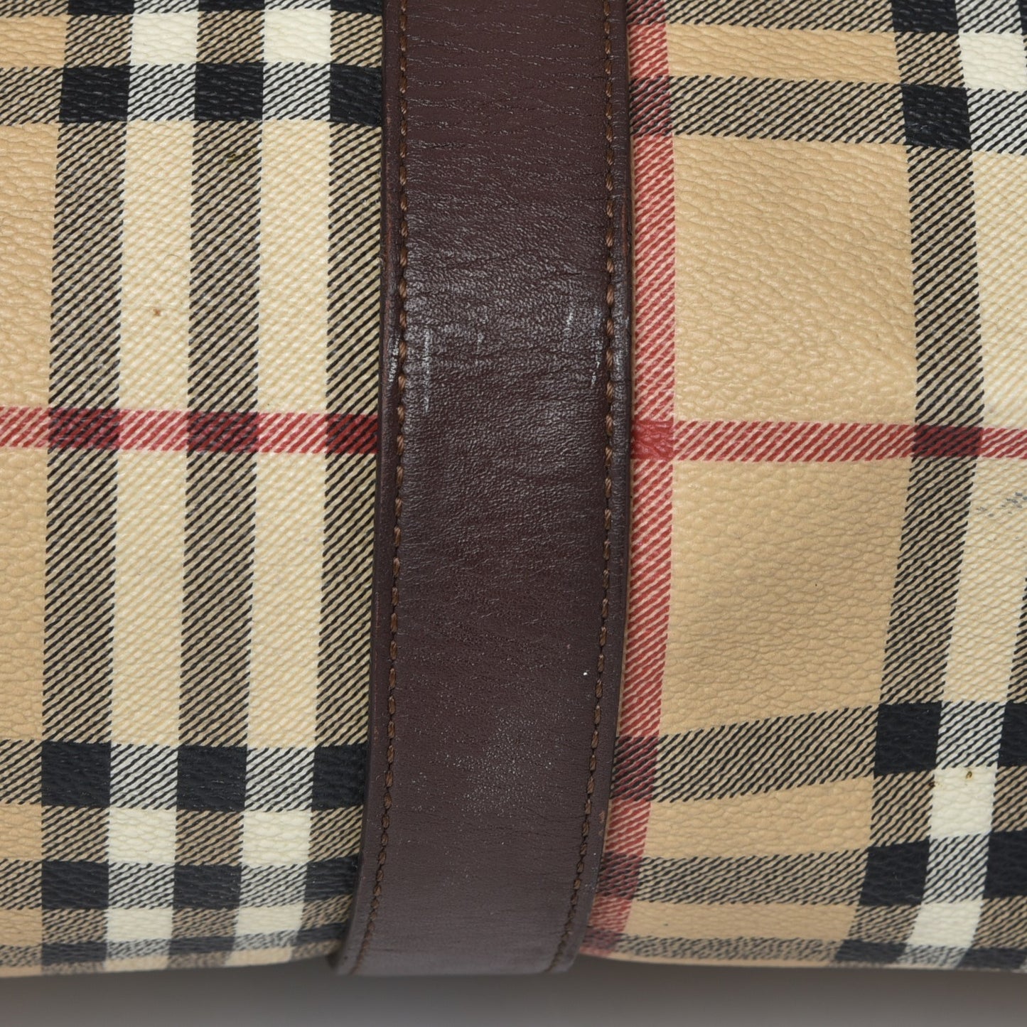 Haymarket Check Duffle Bag Dark Brown