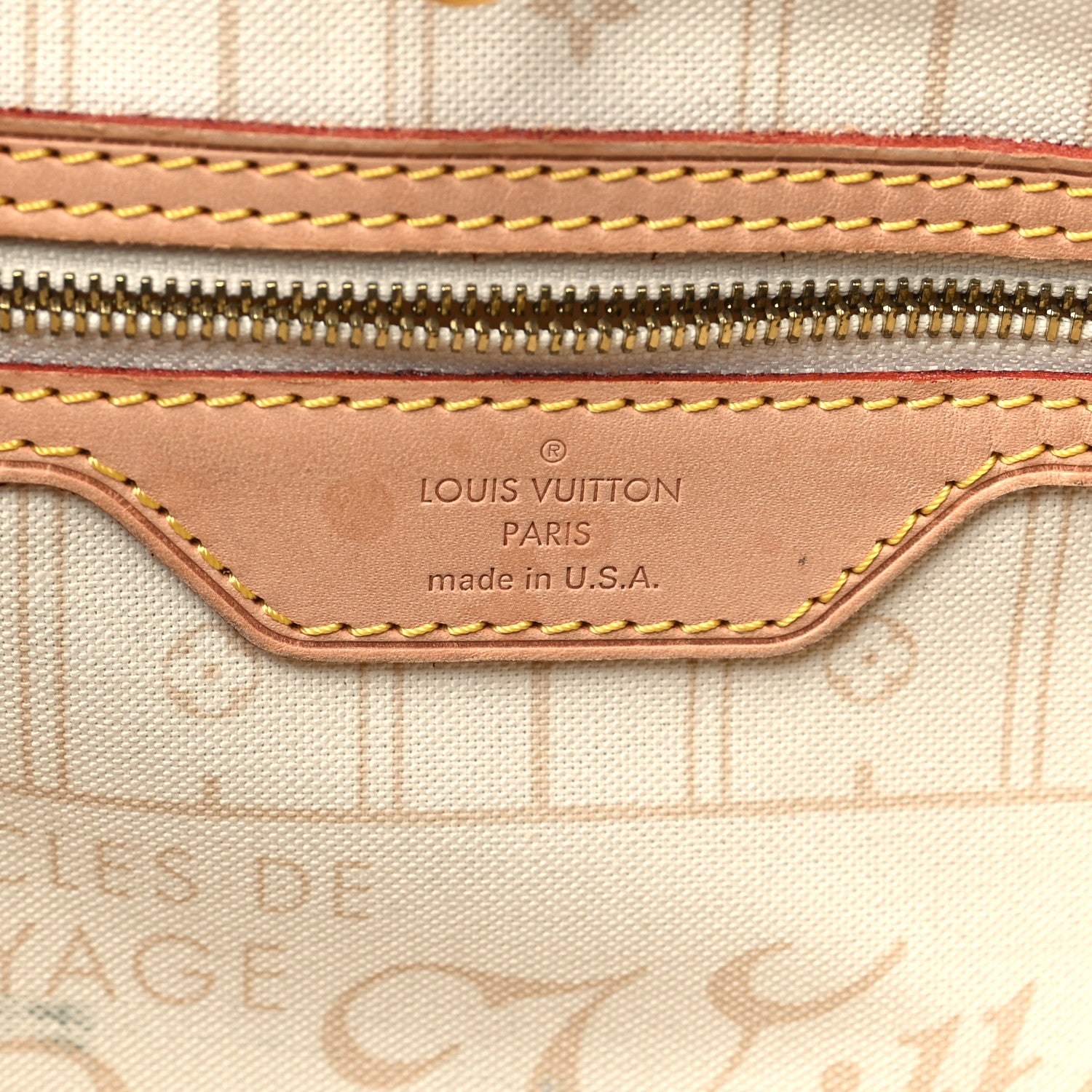 Louis Vuitton Damier Azur Neverfull MM 6 of 9