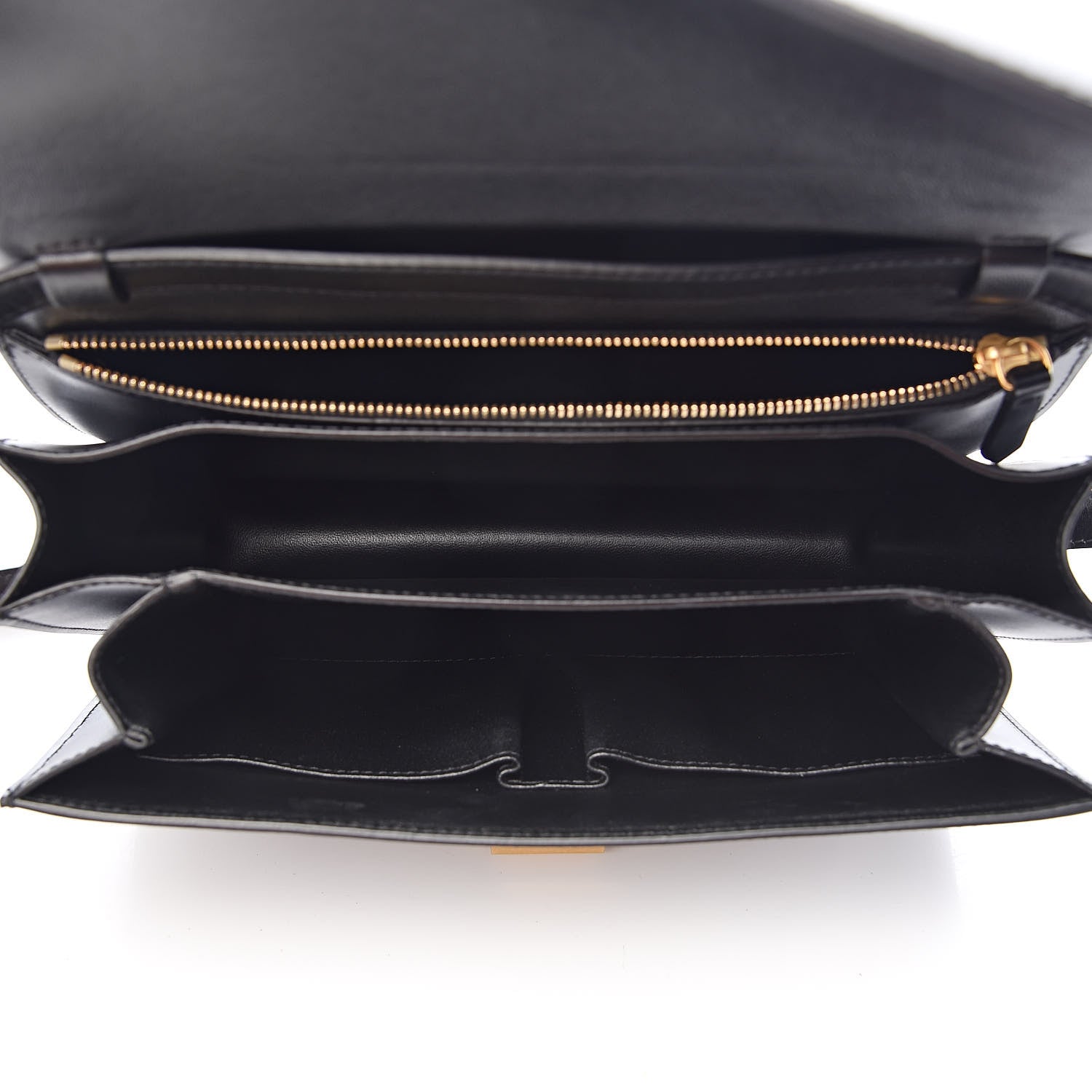 Celine Box Calfskin Medium Classic Box Flap Bag Black 5 of 10