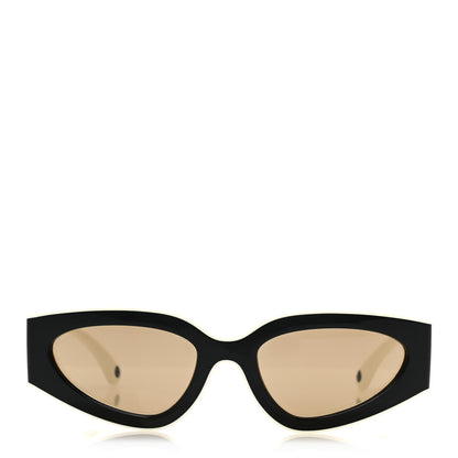 Chanel Acetate Cat Eye Sunglasses 6056 Black White 2 of 9