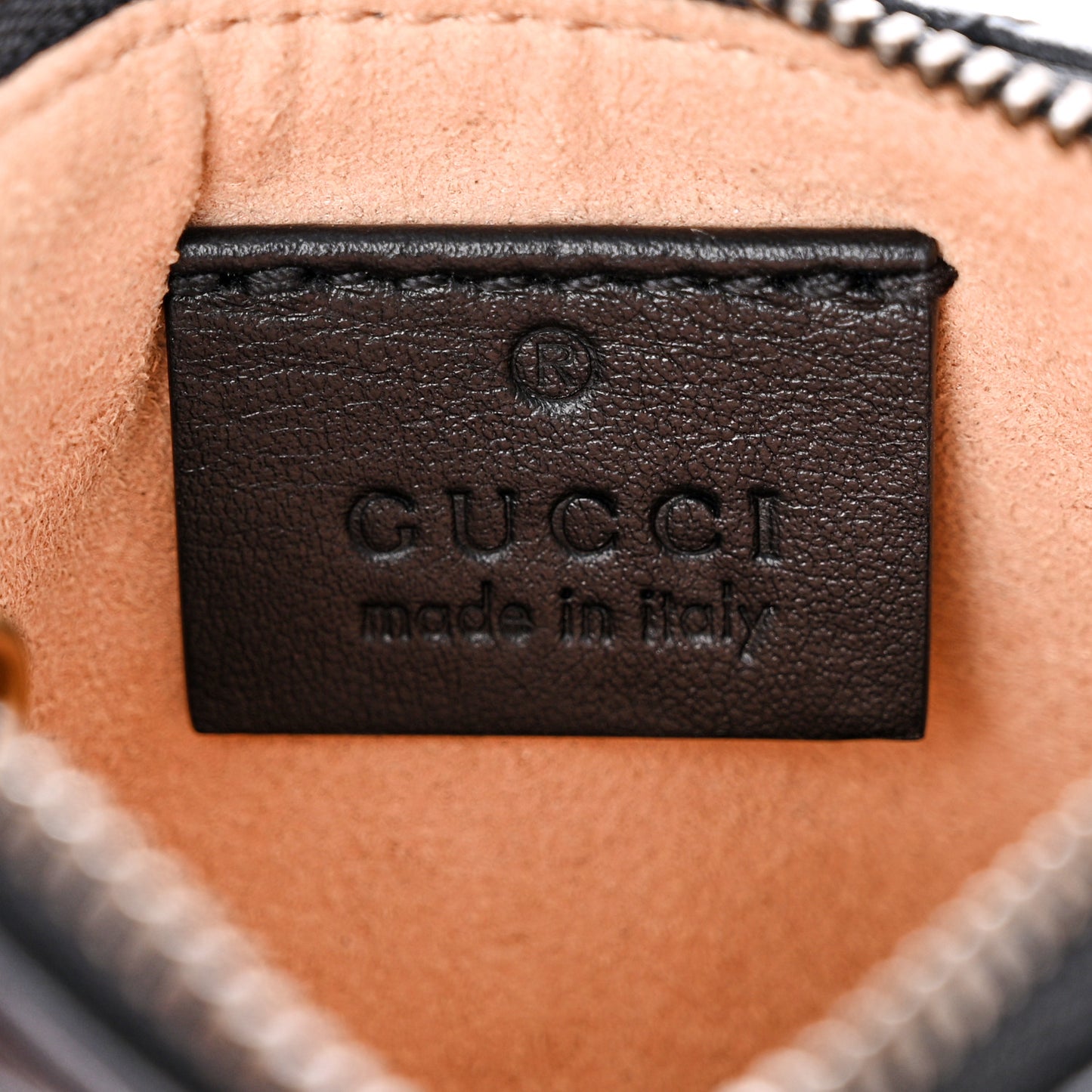 Calfskin Matelasse GG Marmont Key Case Black