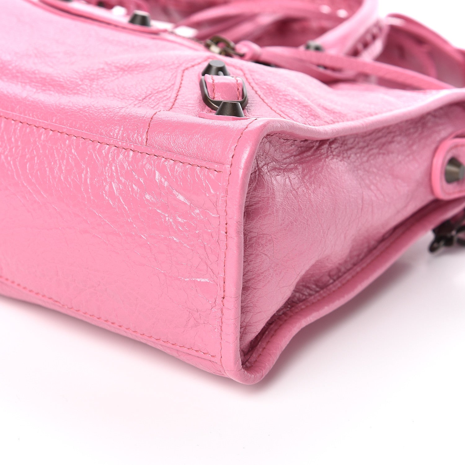 Balenciaga Agneau Classic Silver Hardware S City Rose Guimauve 9 of 10