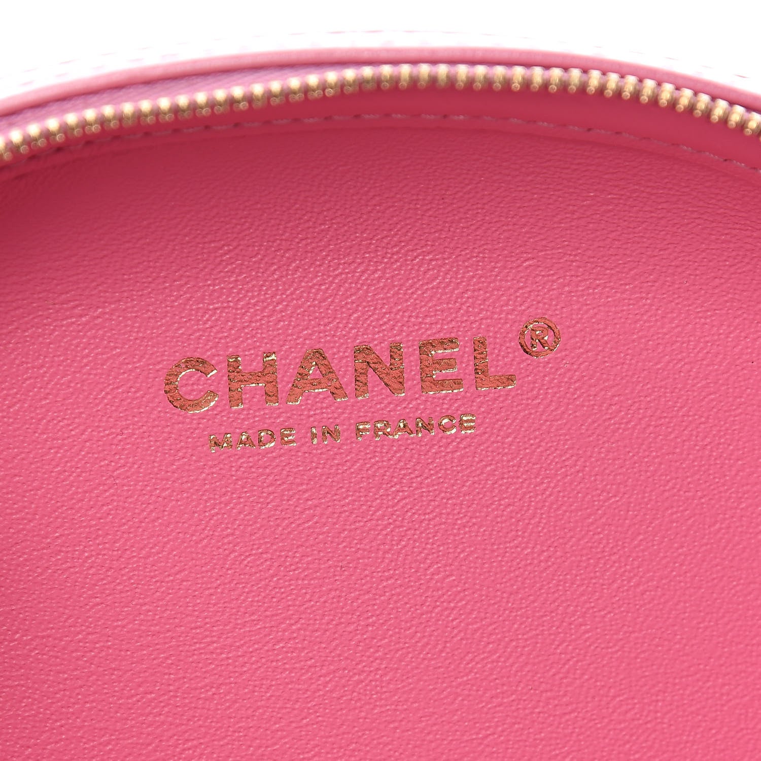 Chanel Calfskin Chevron Stitched Evening Bag Pink 6 of 10